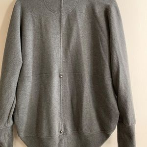 Gray cardigan